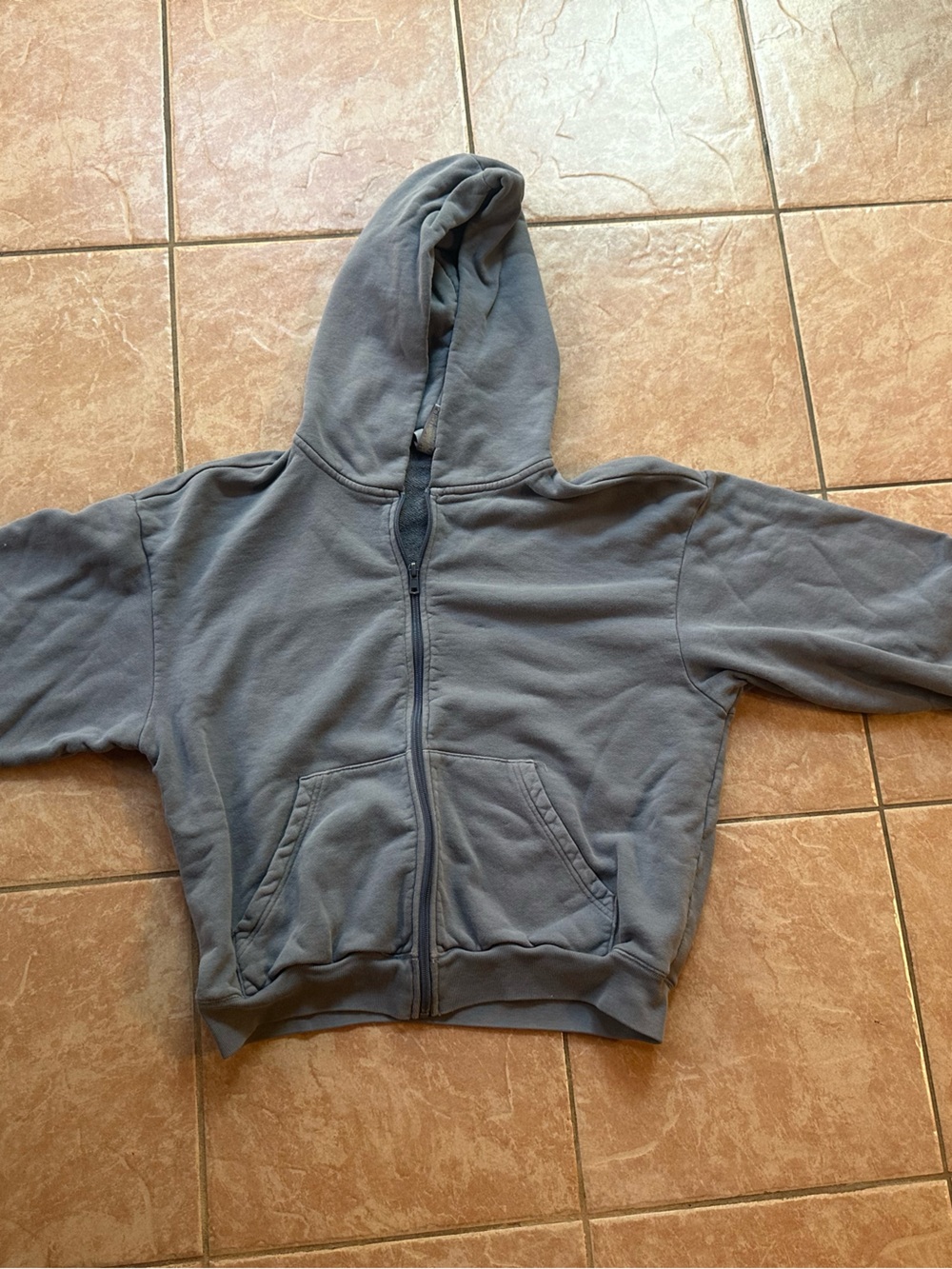 SKIMS Gray Zip-Up Hoodie Jacket